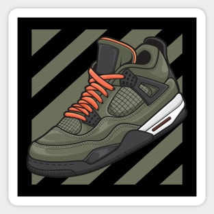 AJ 4 Retro Undefeated Sneaker Sticker